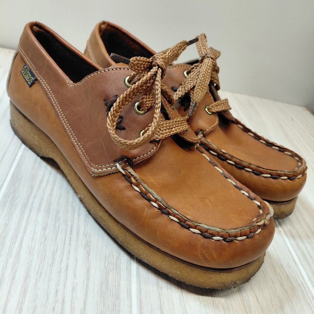 Dexter Women's Siesta Brown Leather Lace Up Oxford Chestnut Size 8.5 M Vintage